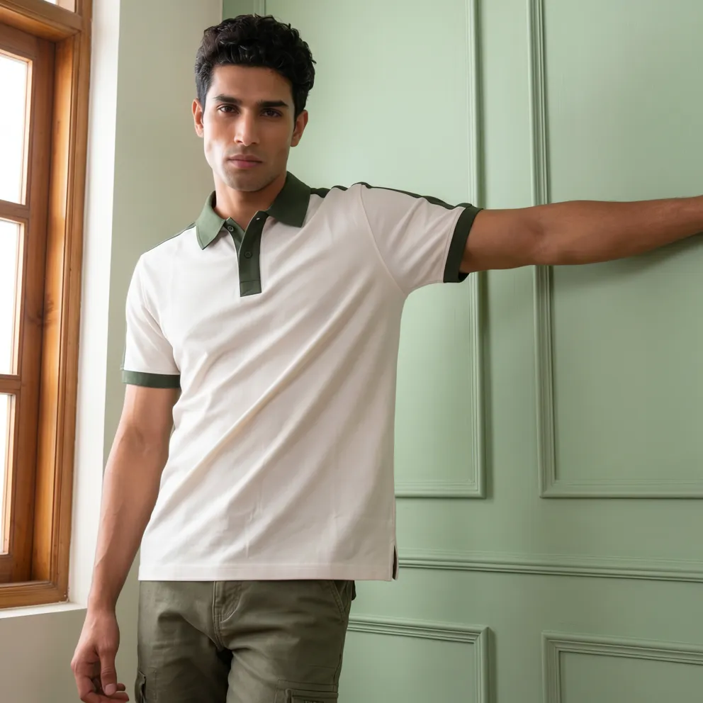 DualTone Performance Polo (Olive Green, 38)
