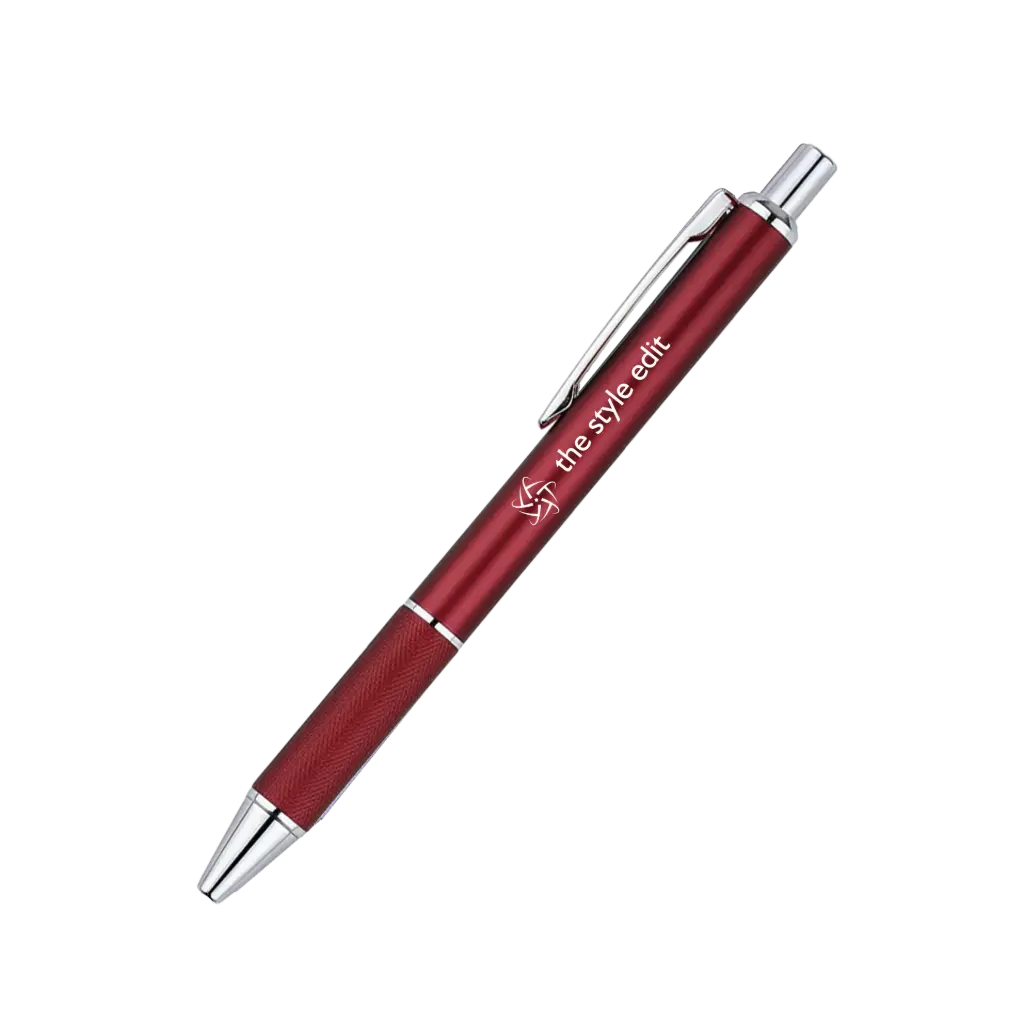 Pastello Color Metal Pen  (Red)