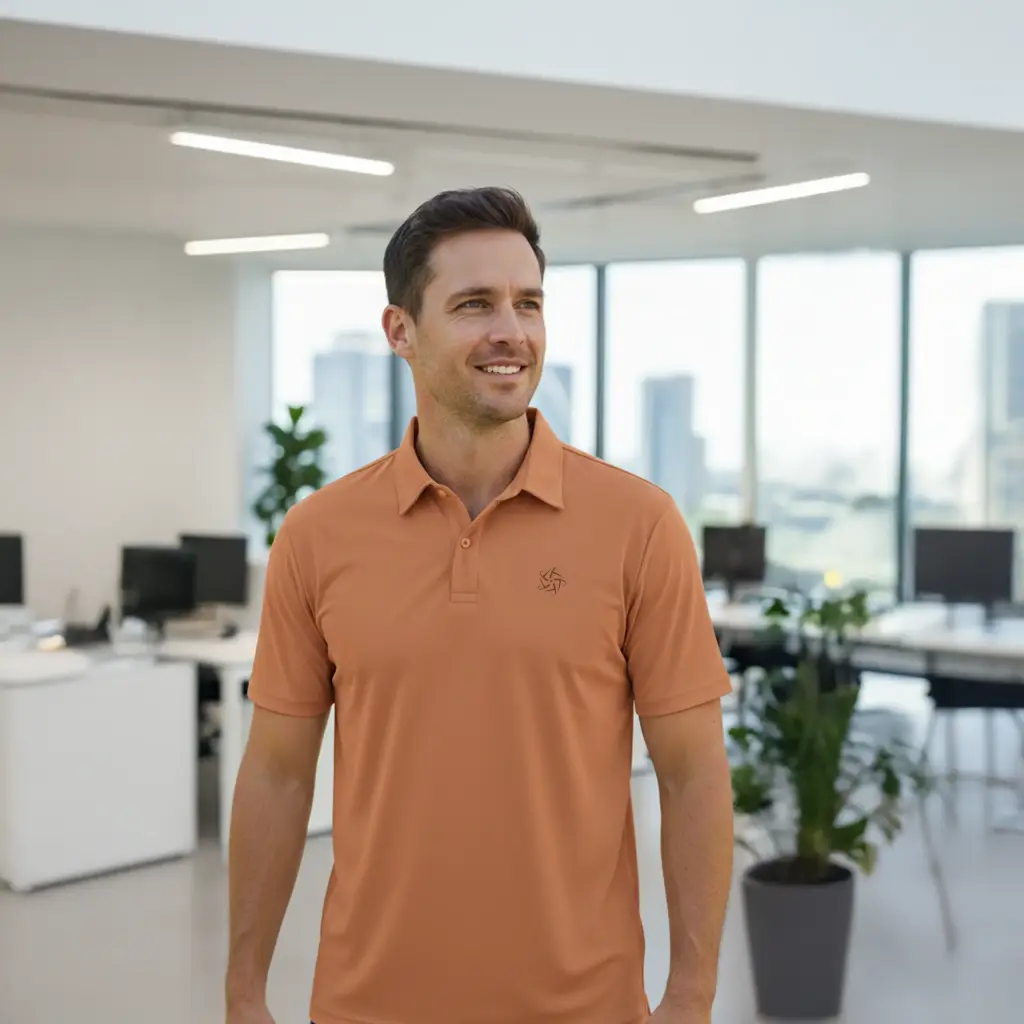 [APP_POL_NYP_RT_XS] Premium Nylon Polo (Rust, XS)