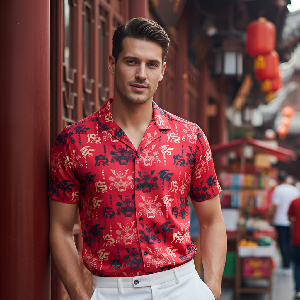 Ruby Saga Cuban Collar Shirt (XS)