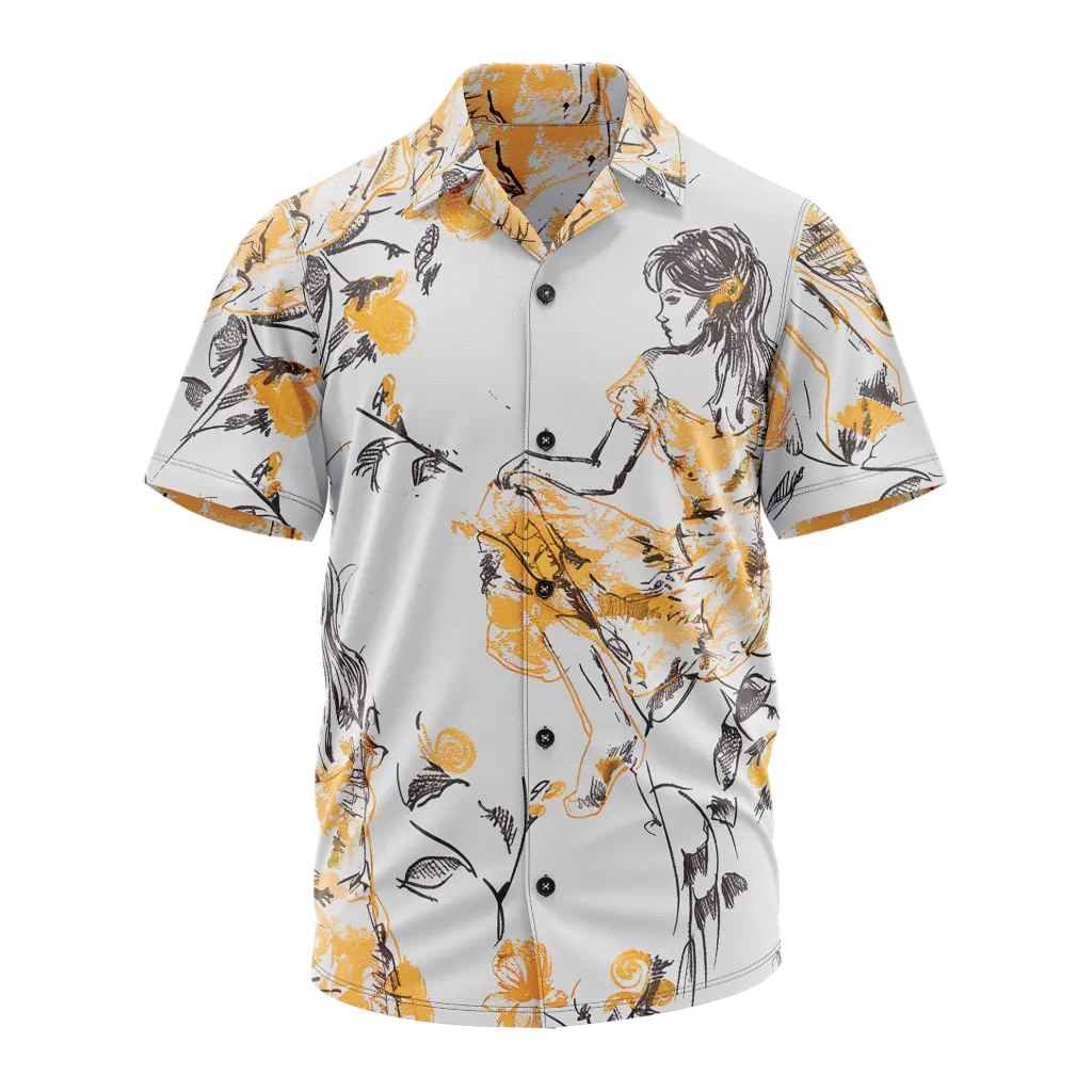 Sketch Muse Cuban Collar Shirt