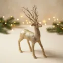 Golden Glitter Reindeer