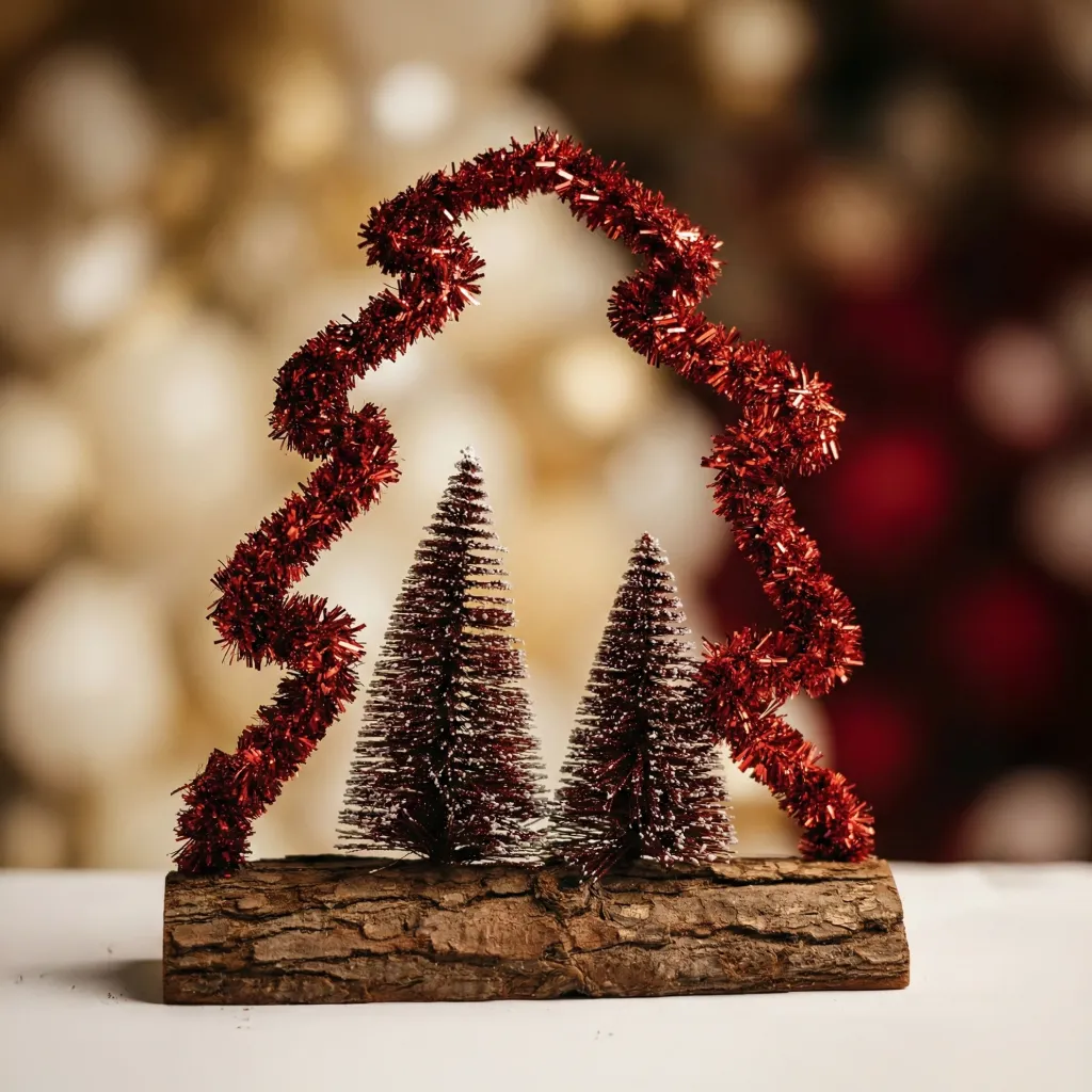 Red Garland Christmas Decor