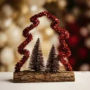 Red Garland Christmas Decor