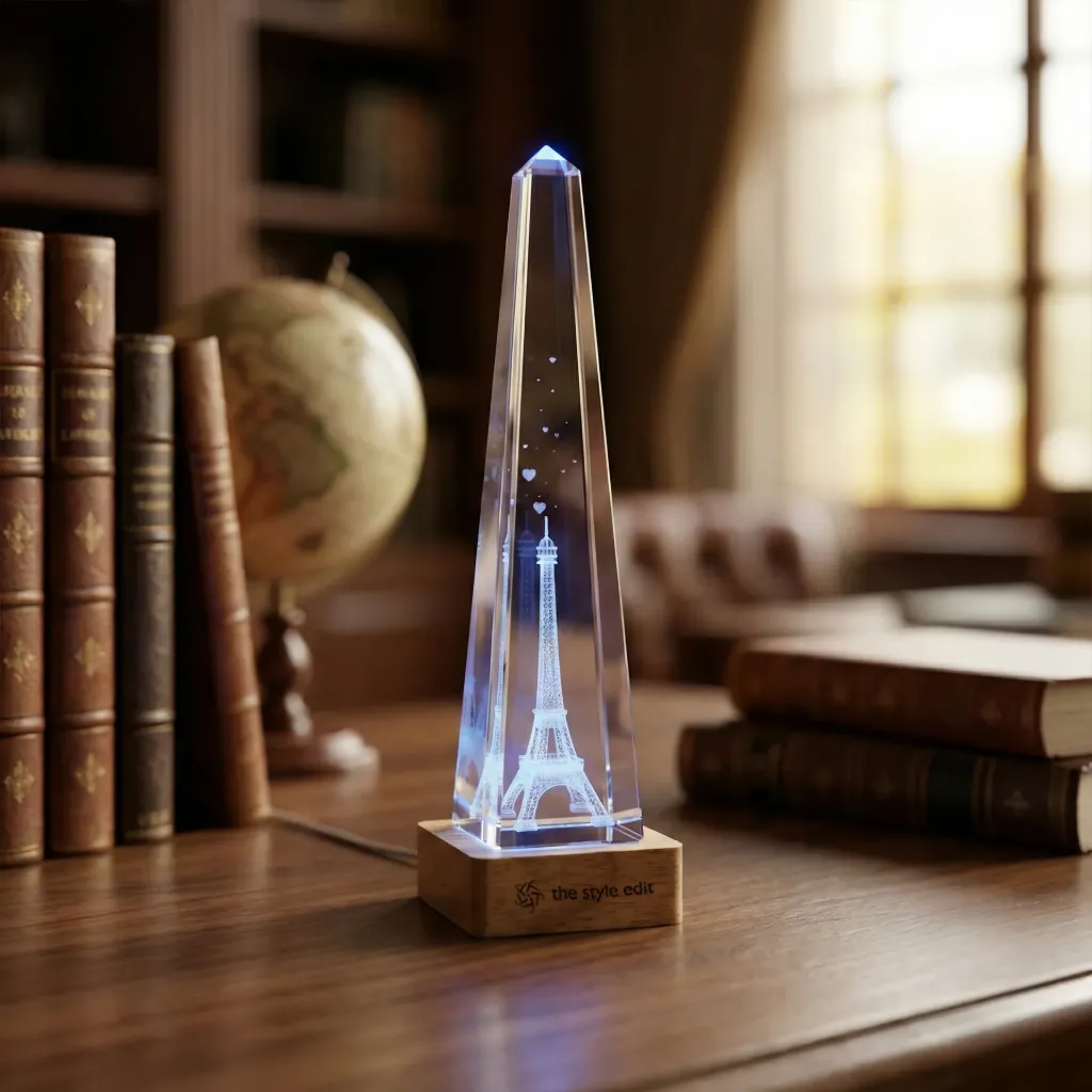 Forever Moments Crystal Lamp (Eiffel)