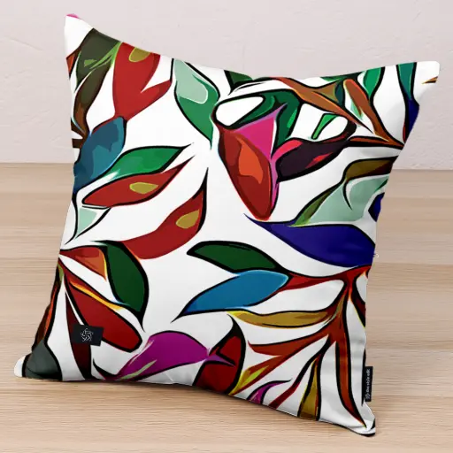 Premium Decorative Cushion - Botanical Burst Cushion